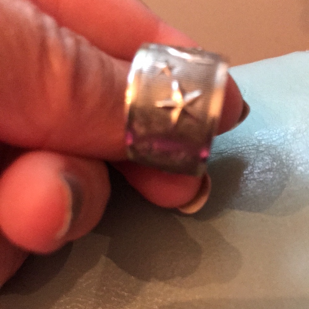 Silver Moon & Star Adjustable Ring - image 3